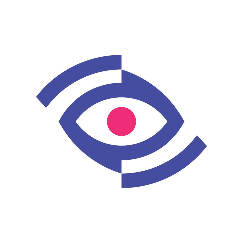 logotipo de ojo simple vector