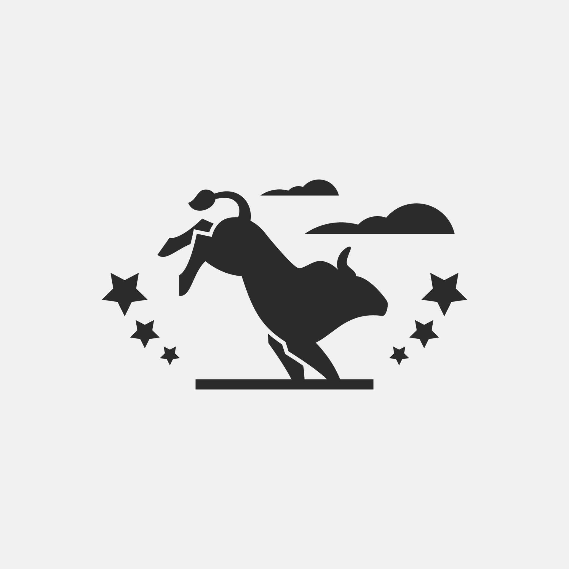Wild Bull Kick Rodeo Logo 21590396 Vector Art at Vecteezy