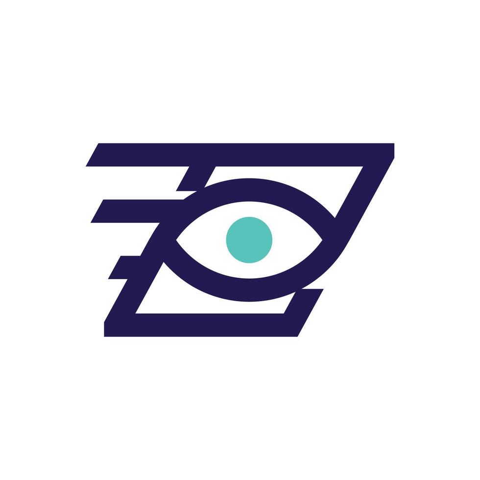 entrega envío ojos logo vector