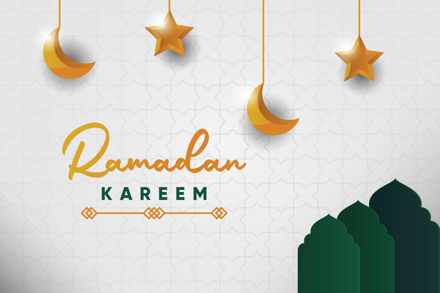 Ramadan Kareem Simple Background vector