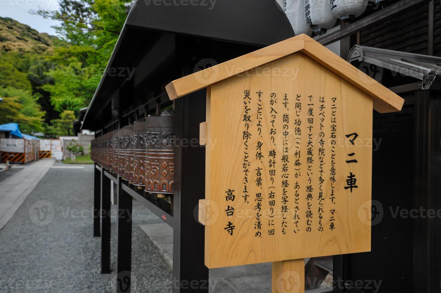 Buddhist temple bells photo