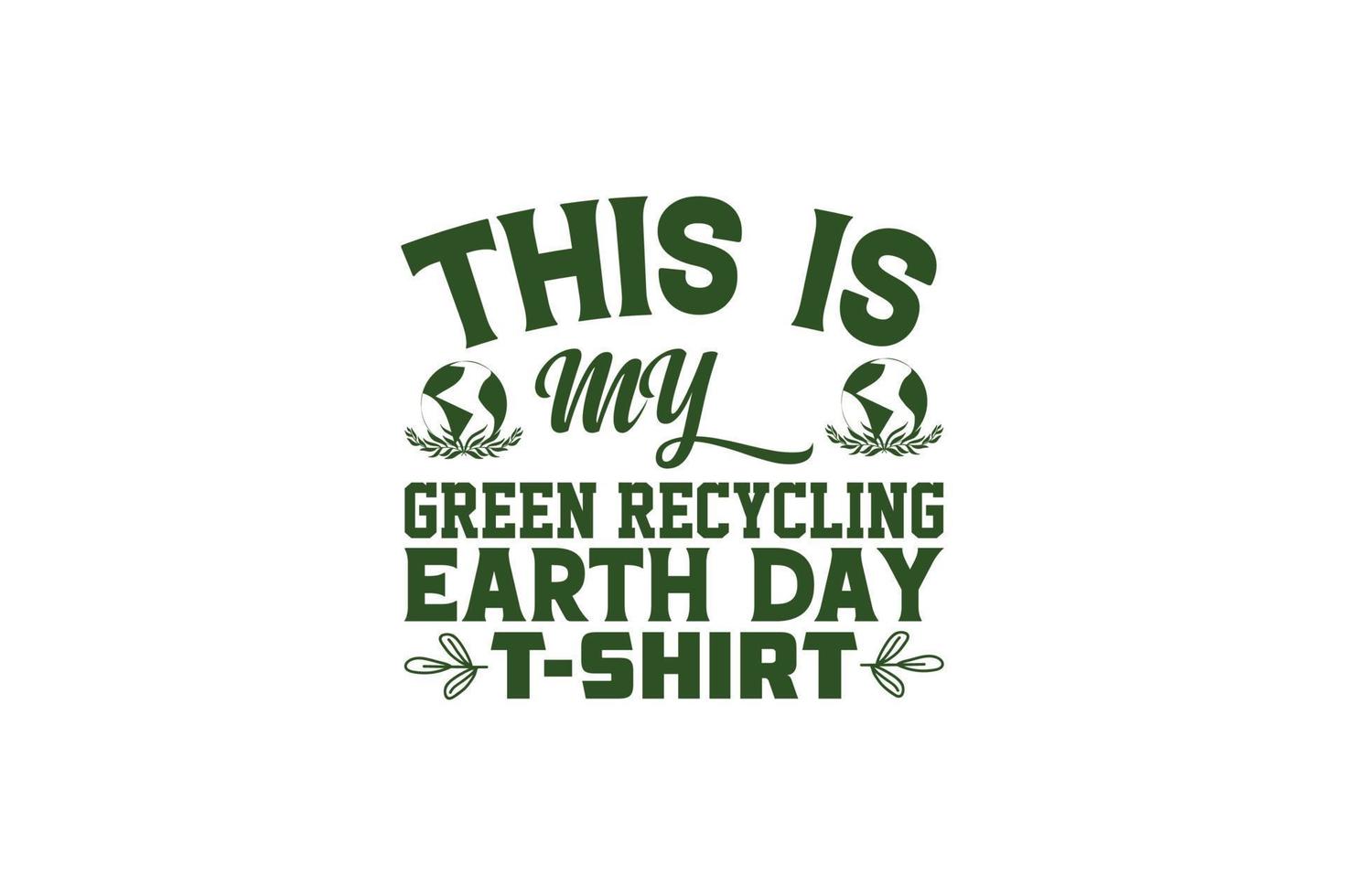 April 22 Earth Day. Earth Day typography logo design template. vector