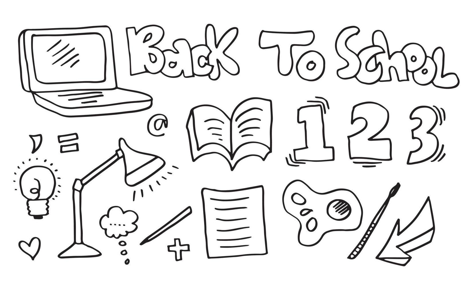 Vector illustration of back to school. Good for wrapping paper and website wallpapers.