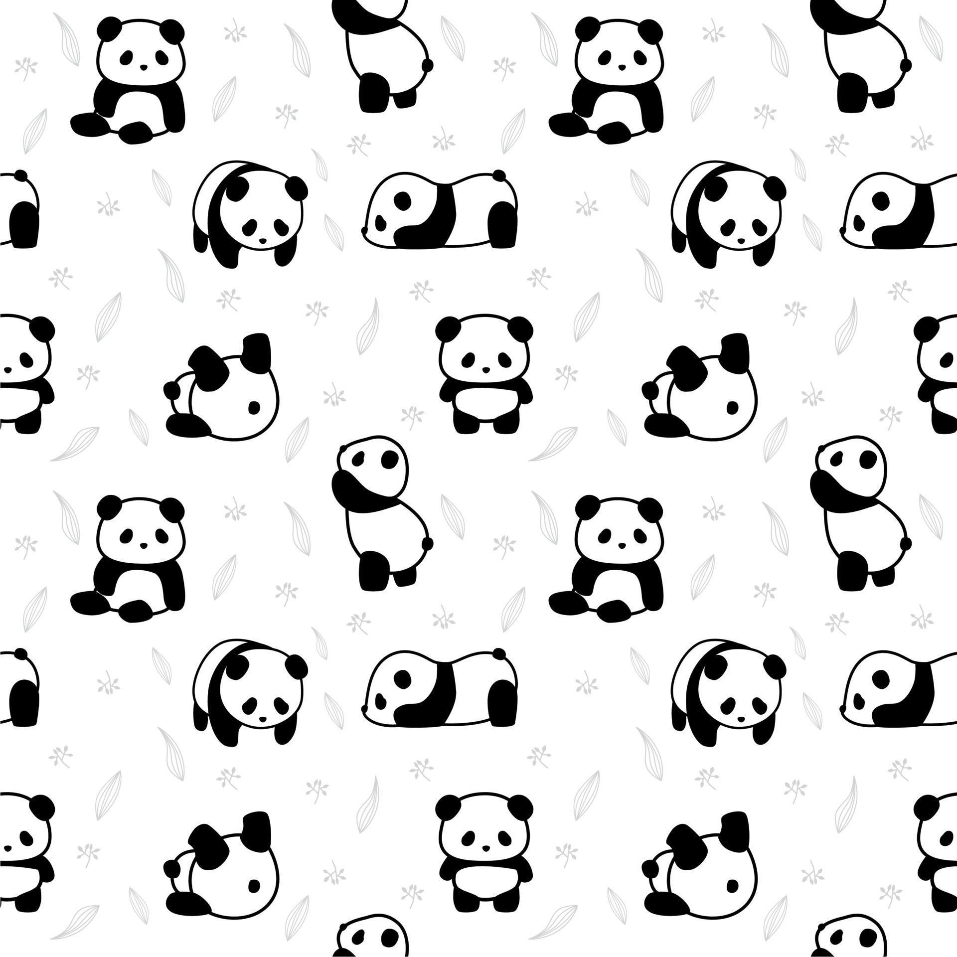 animal pattern panda 21590951 Vector Art at Vecteezy