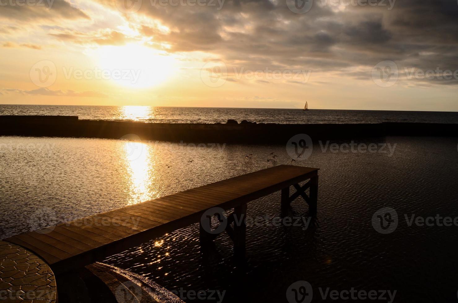 Dock on the ocean photo