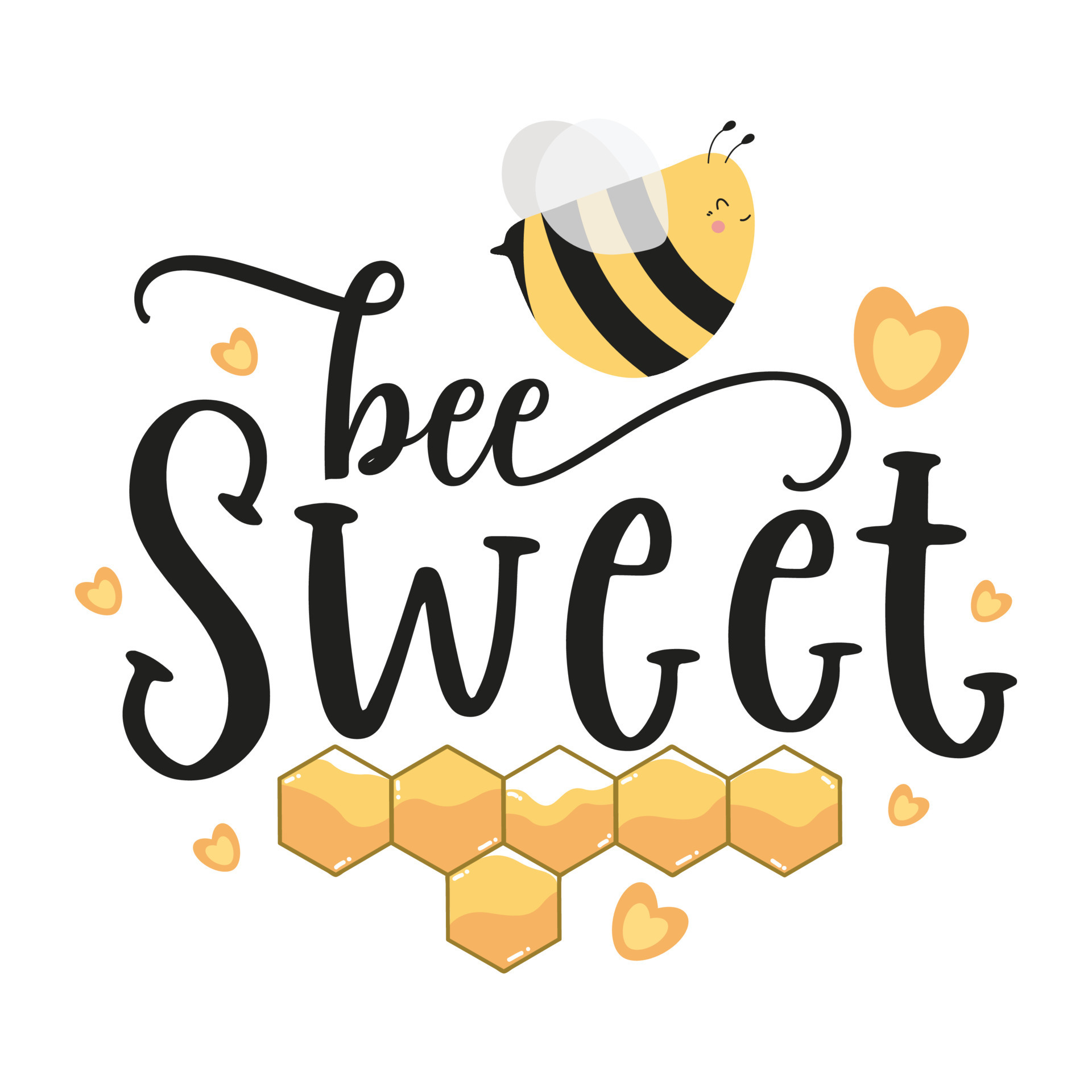 Bee Quotes Illustration. Motivational Inspirational Quotes Design With