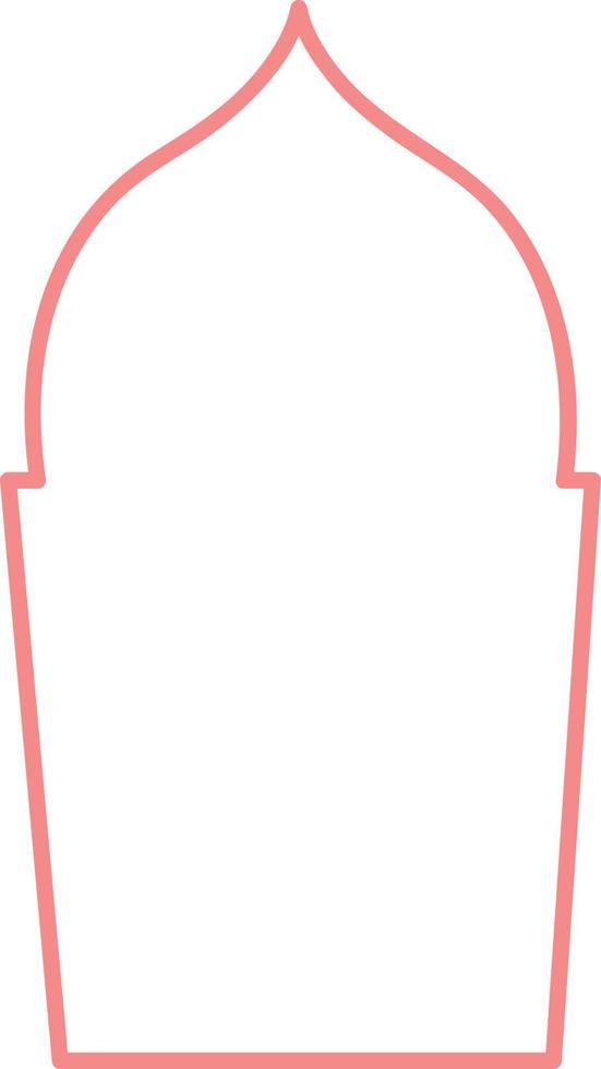 Islamic oriental-style windows and arches. Modern boho colors, minimalistic design vector
