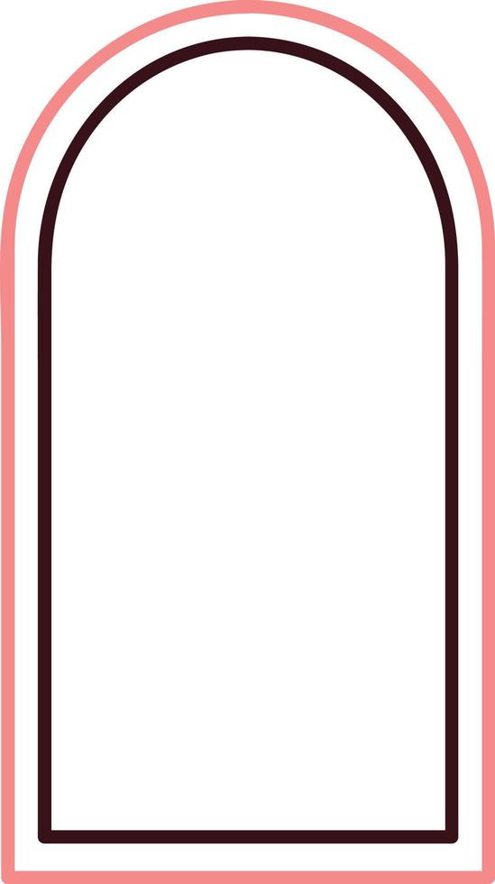 Islamic oriental-style windows and arches. Modern boho colors, minimalistic design vector