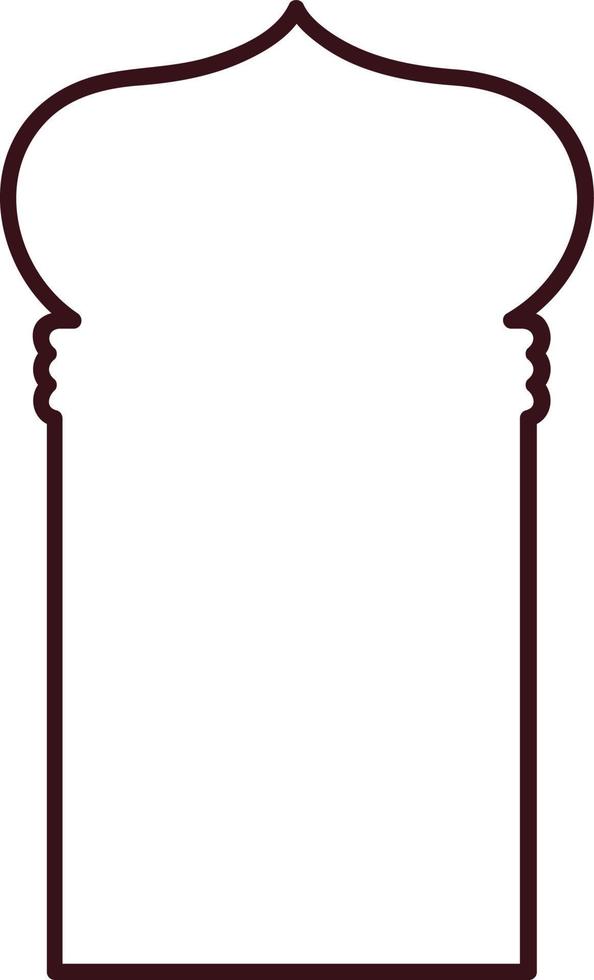 Islamic oriental-style windows and arches. Modern boho colors, minimalistic design vector