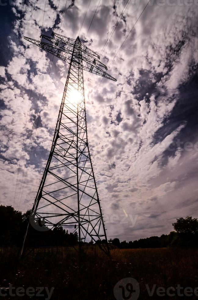 Electrical power pylons photo