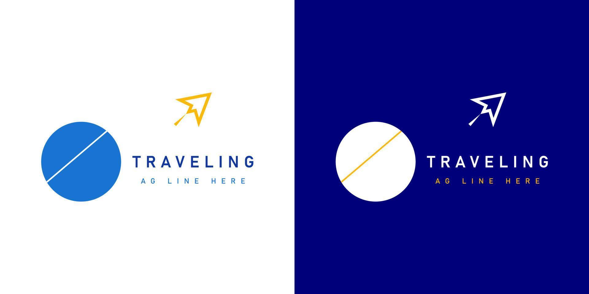 Logo Design Icon,Planet Travel vector