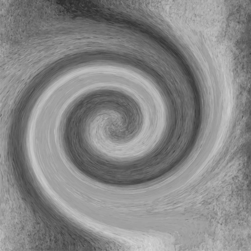 Spiral monochrome watercolor background swirling in circle in spiral. vector