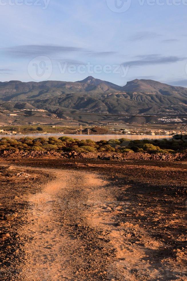 Scenic mountain landscape photo