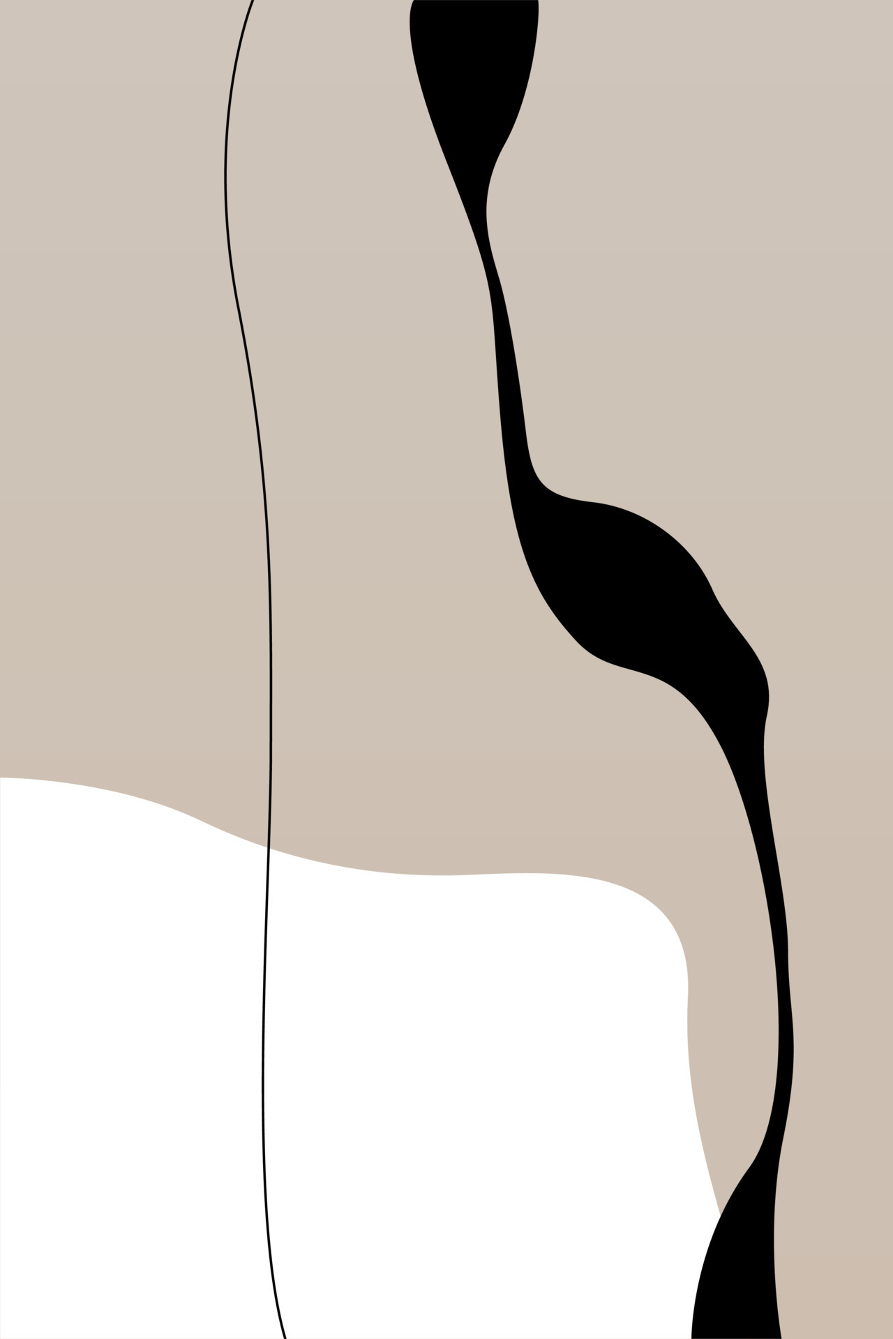 Modern Neutral Abstract Art Print 21593388 Vector Art at Vecteezy