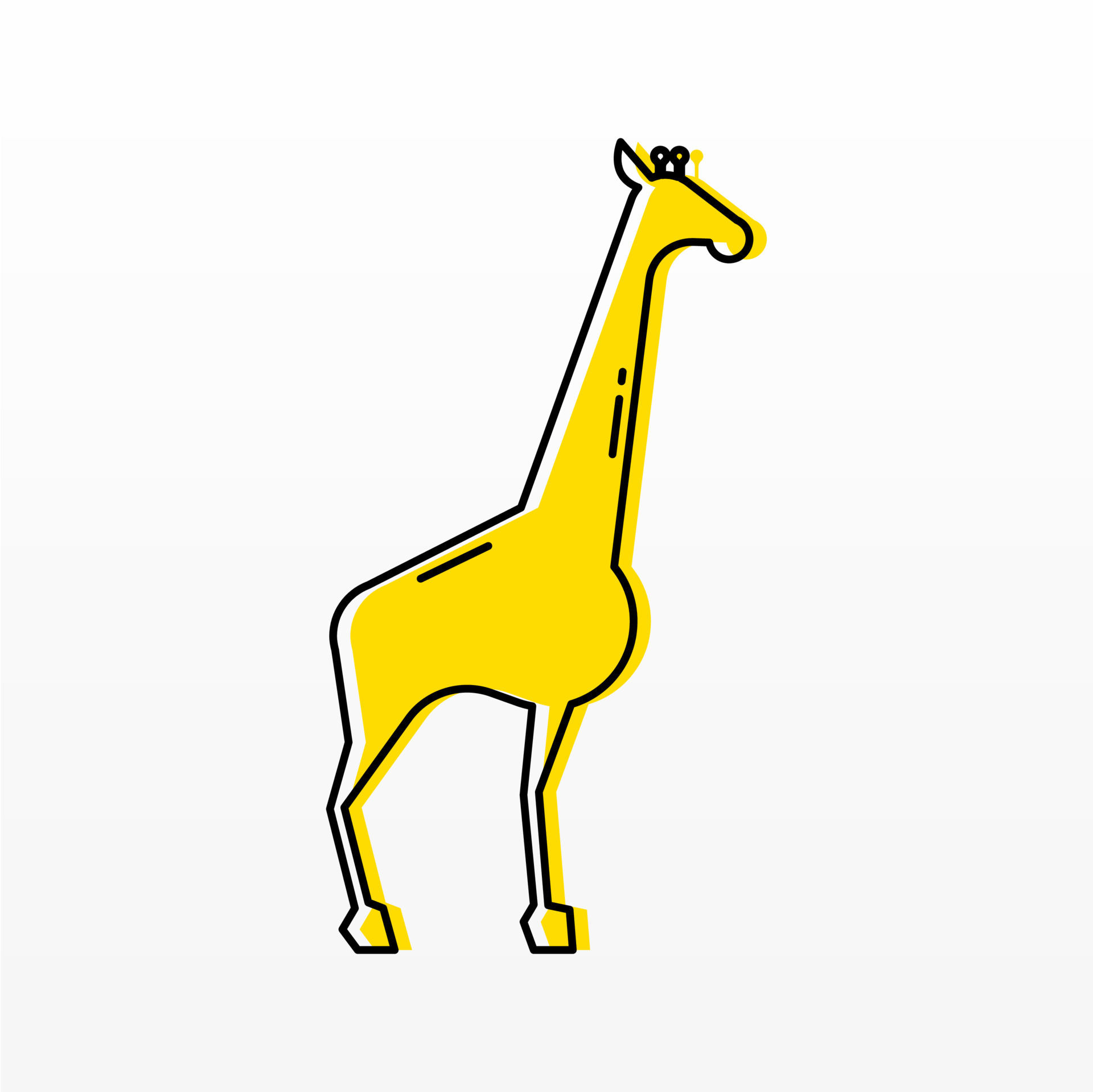 Simple giraffe logo design template 21593440 Vector Art at Vecteezy