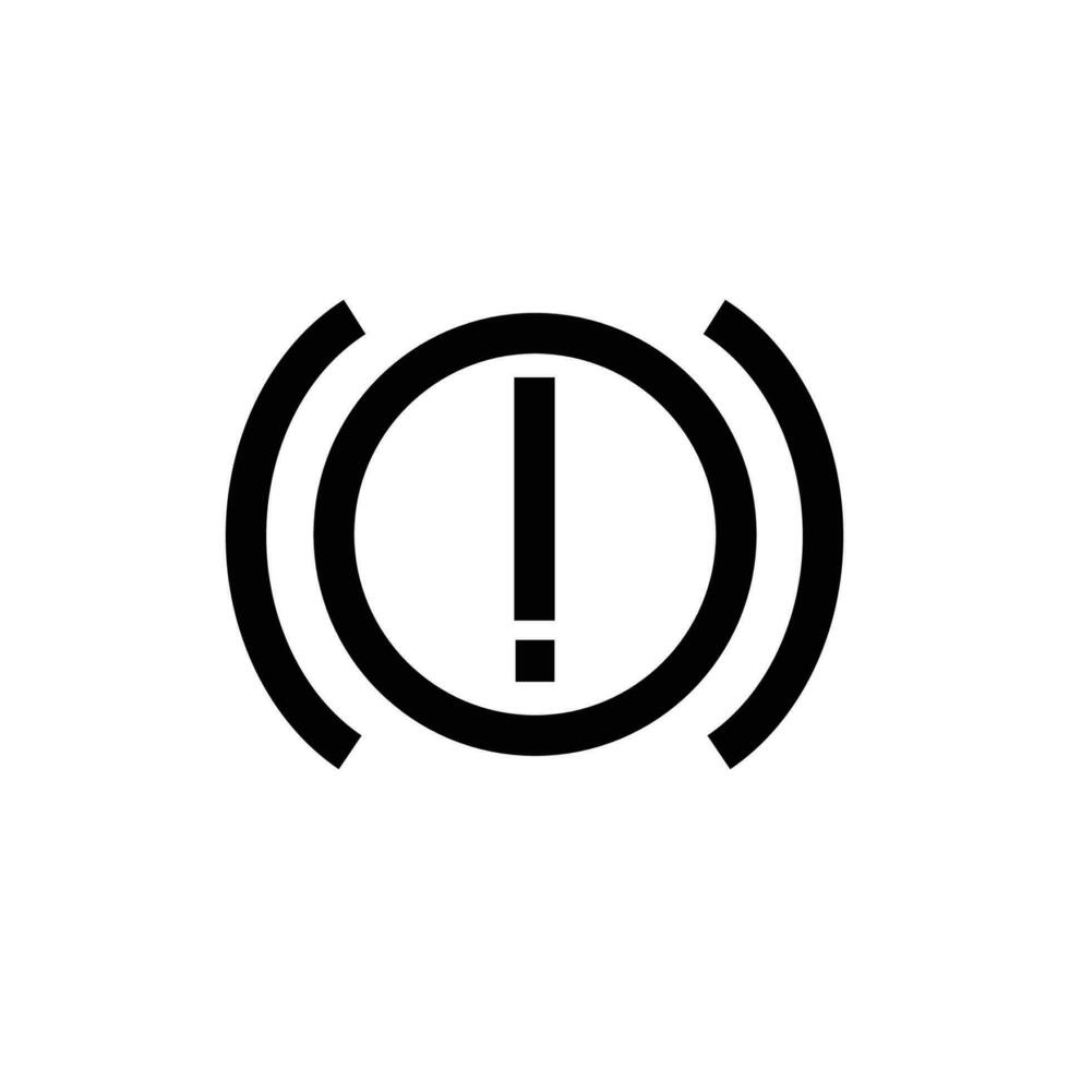 brake fluid indicator sign symbol. vector illustration