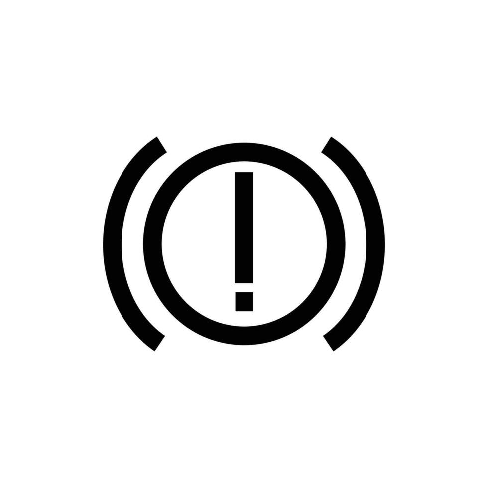 brake fluid indicator sign symbol. vector illustration