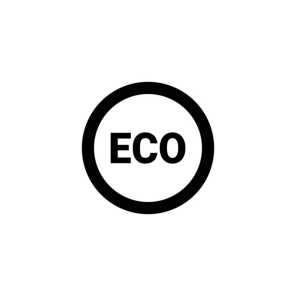 eco indicator sign symbol vector illustration