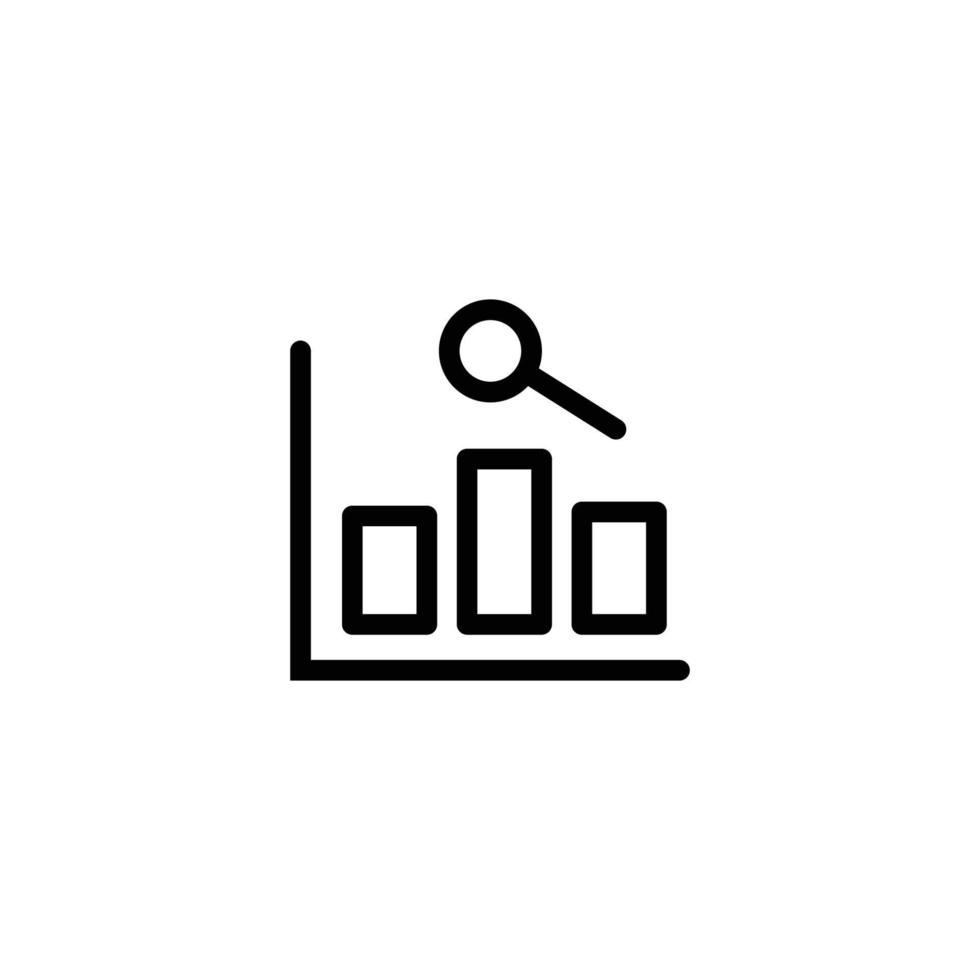 chart analysis sign symbol. vector illustration