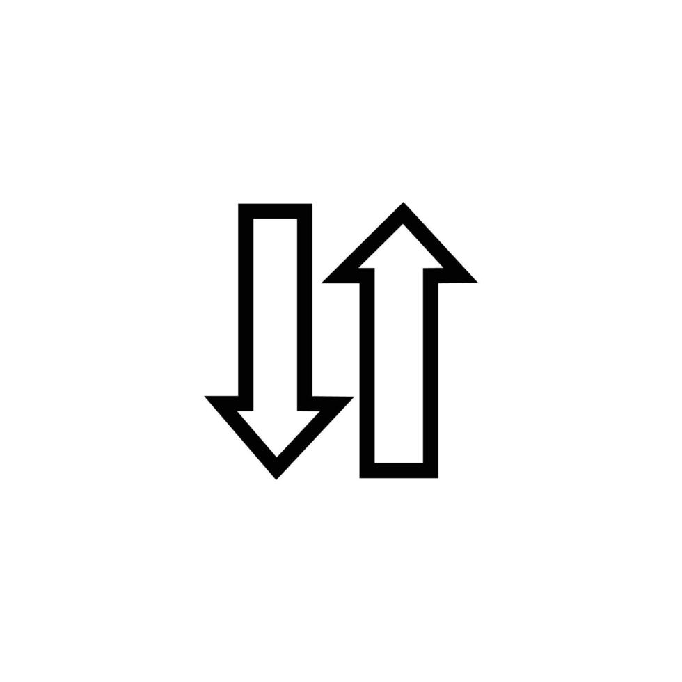 up and down icon sign symbol vector