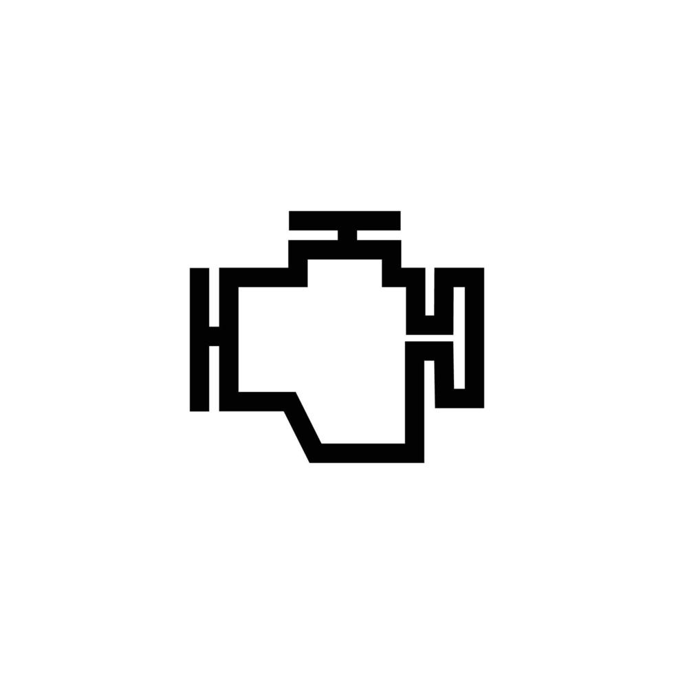 check engine indicator sign symbol. vector illustration