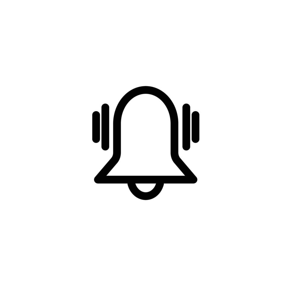 sound sign symbol. vector illustration. line icon