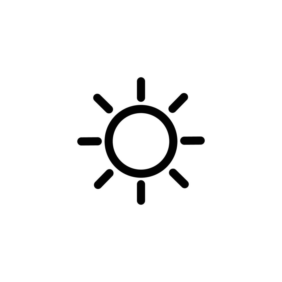 brightness icon sign symbol. vector illustration. line icon on white background
