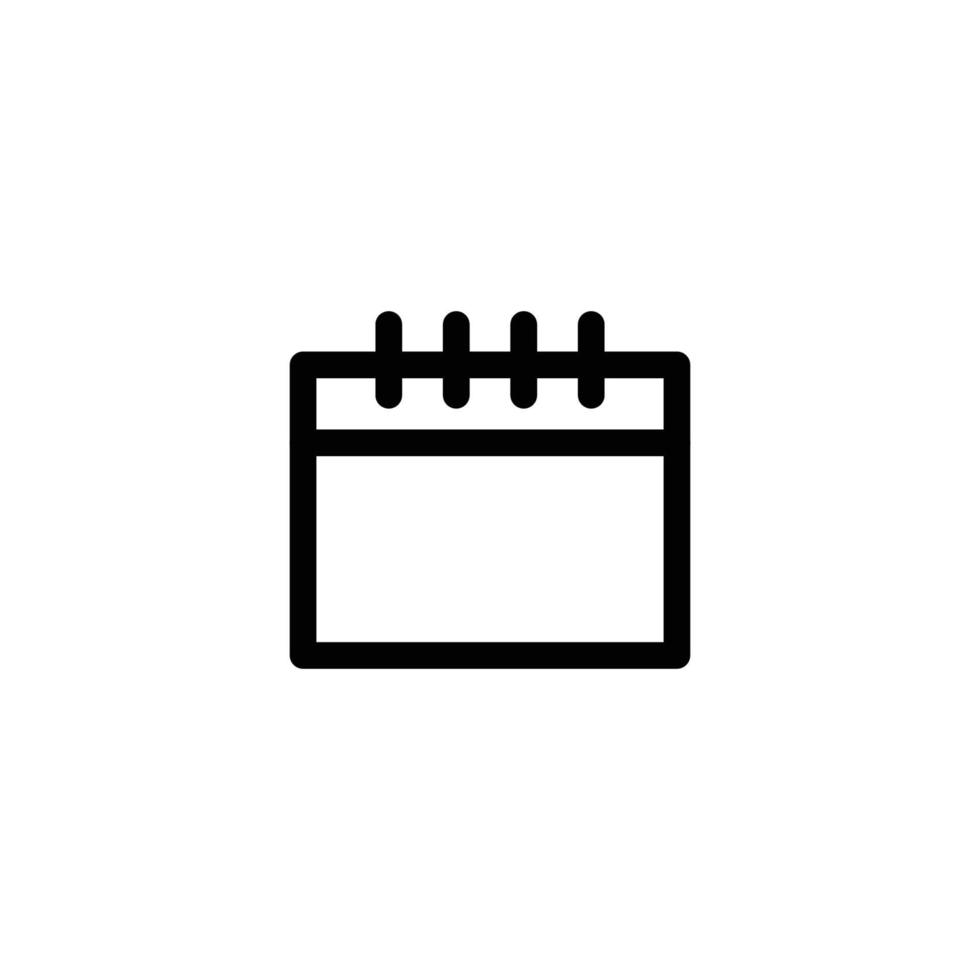 calender sign symbol. vector illustration on white background