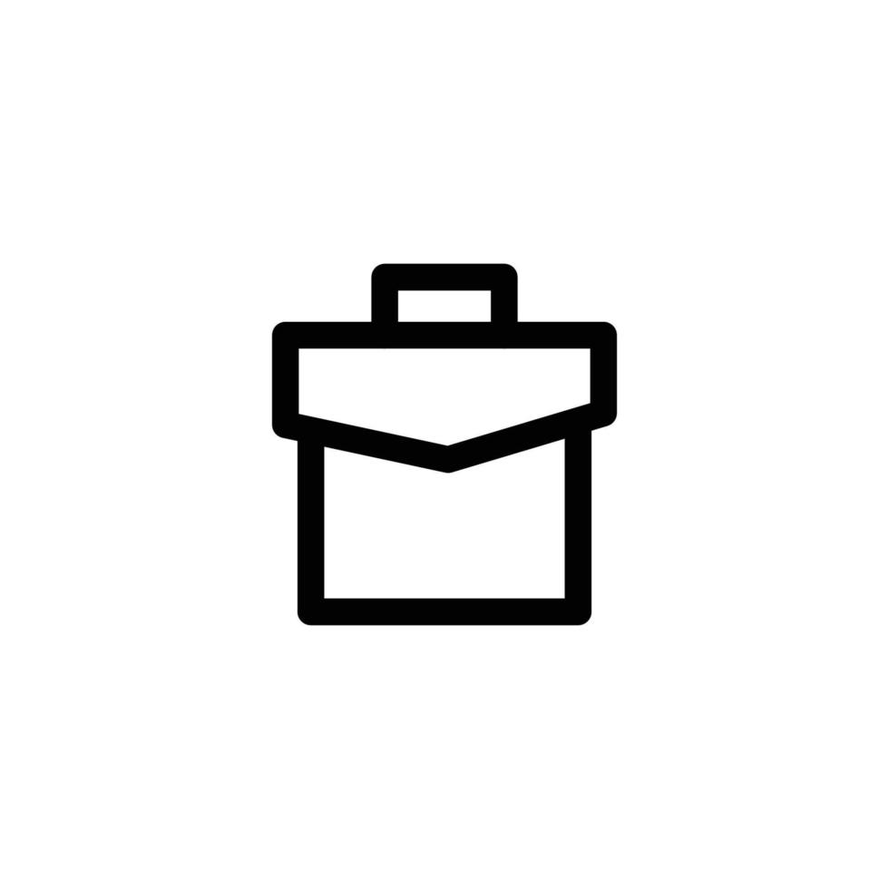 Document bag sign symbol. vector illustration