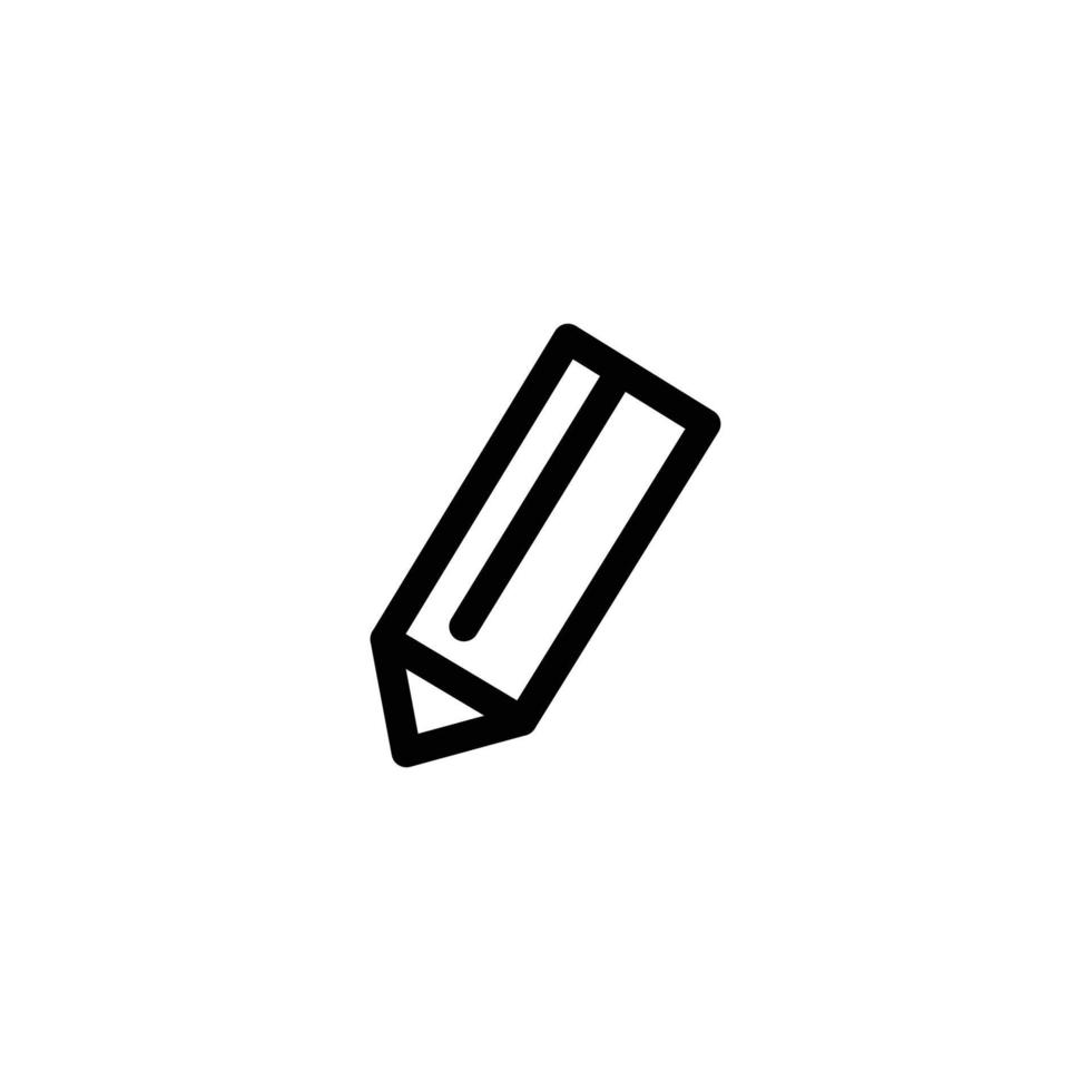 lápiz icono firmar símbolo. vector ilustración en blanco antecedentes