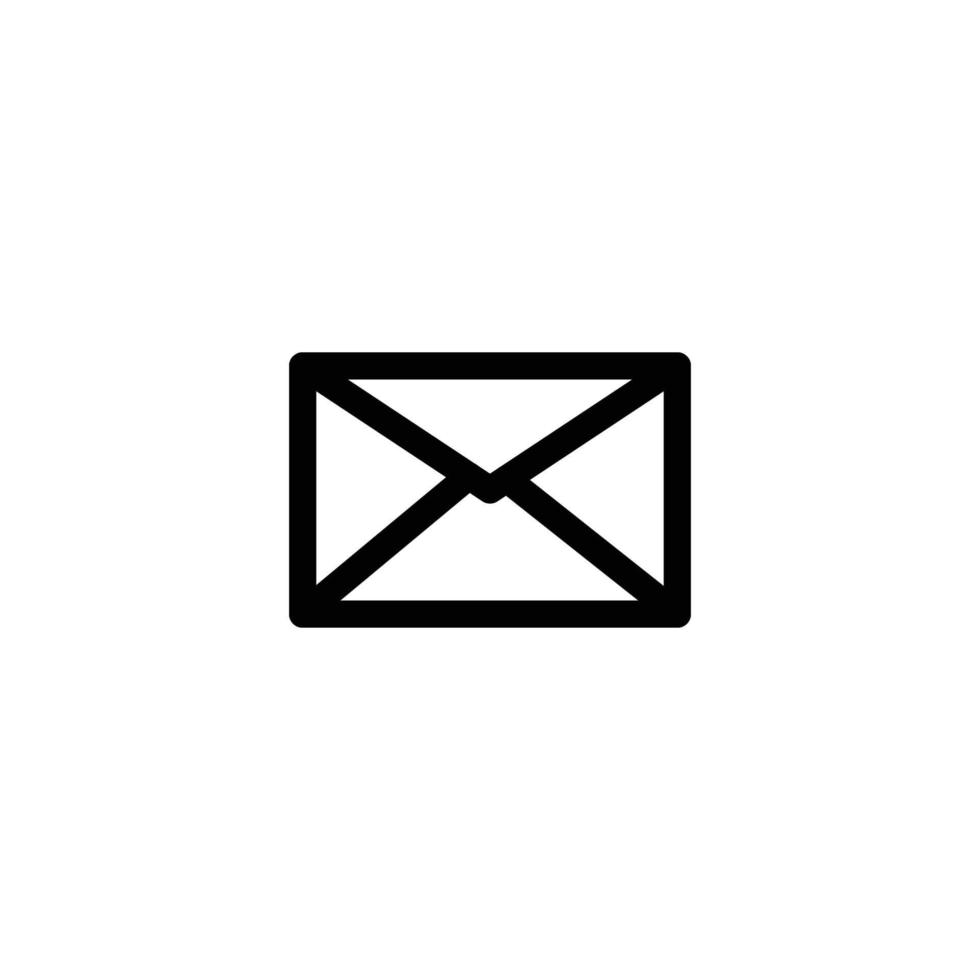 email sign symbol. vector illsutration. line icon