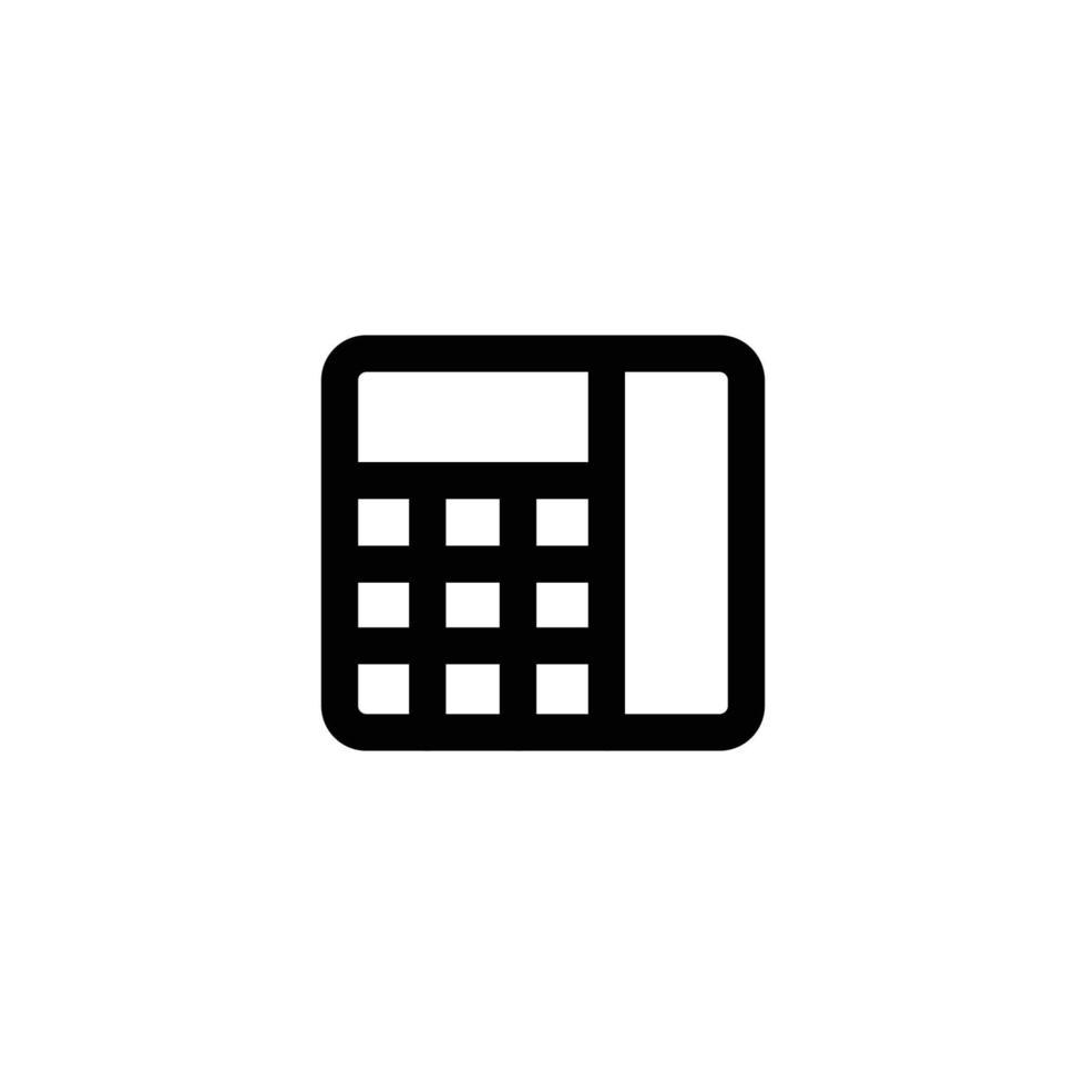 fax sign symbol. vector illustration. line icon