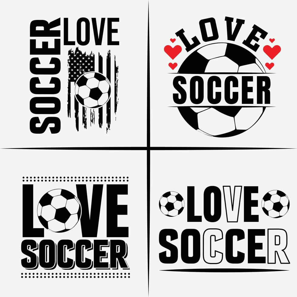 love soccer t-shirt design bundle t-shirt design - Vector graphic, typographic poster, vintage, label, badge, logo, icon or t-shirt