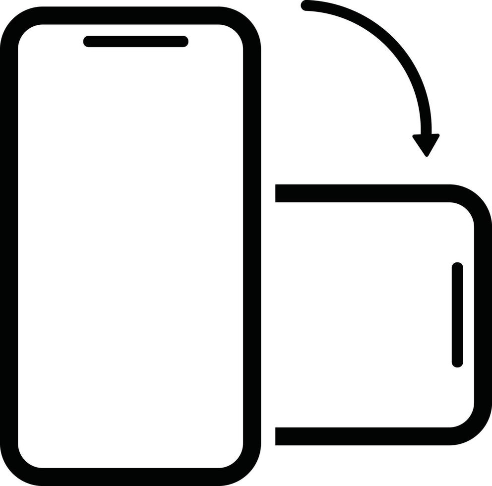 Rotate Your Phone Landscape Icon vector