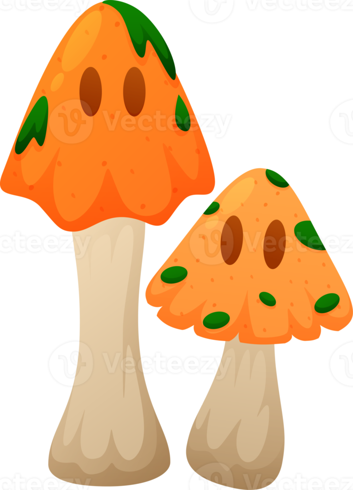 Halloween element illustration with Halloween mushroom. png