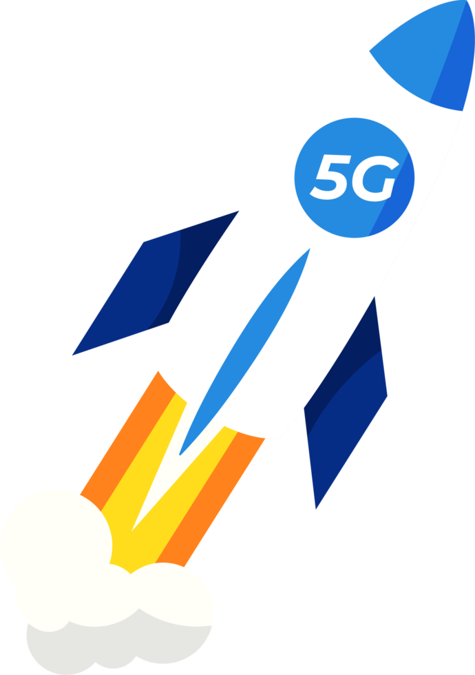 5g sans fil réseau La technologie icône élément illustration png