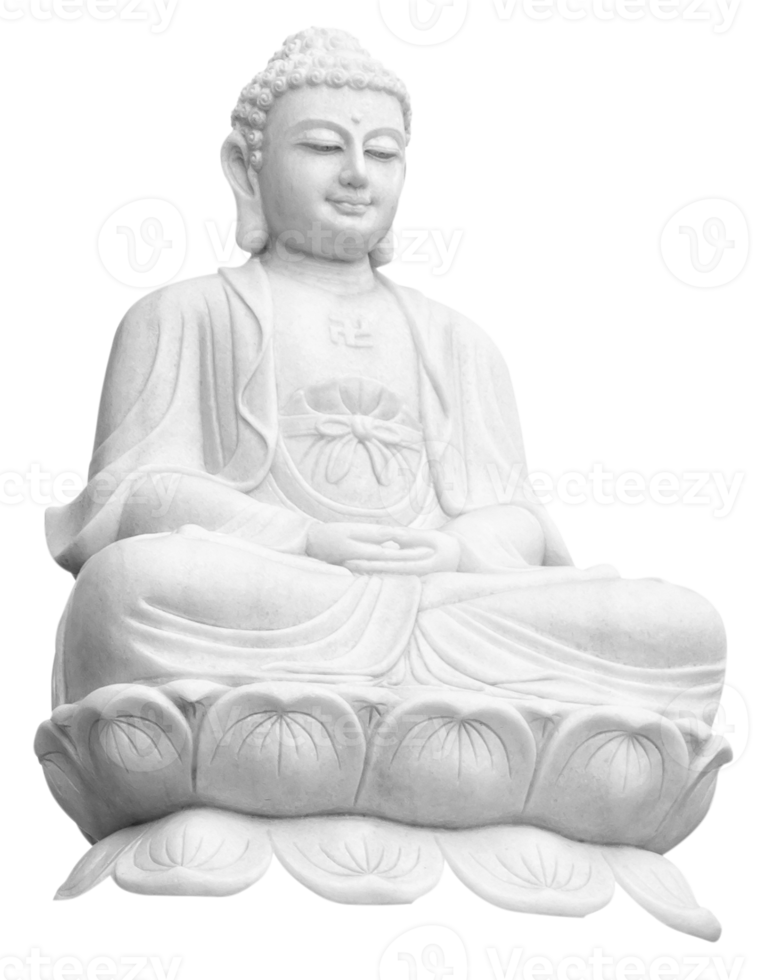Marble statue of Buddha png