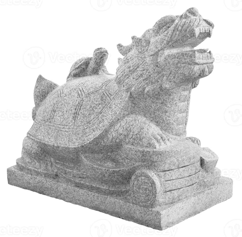 Turtle statue isolated png