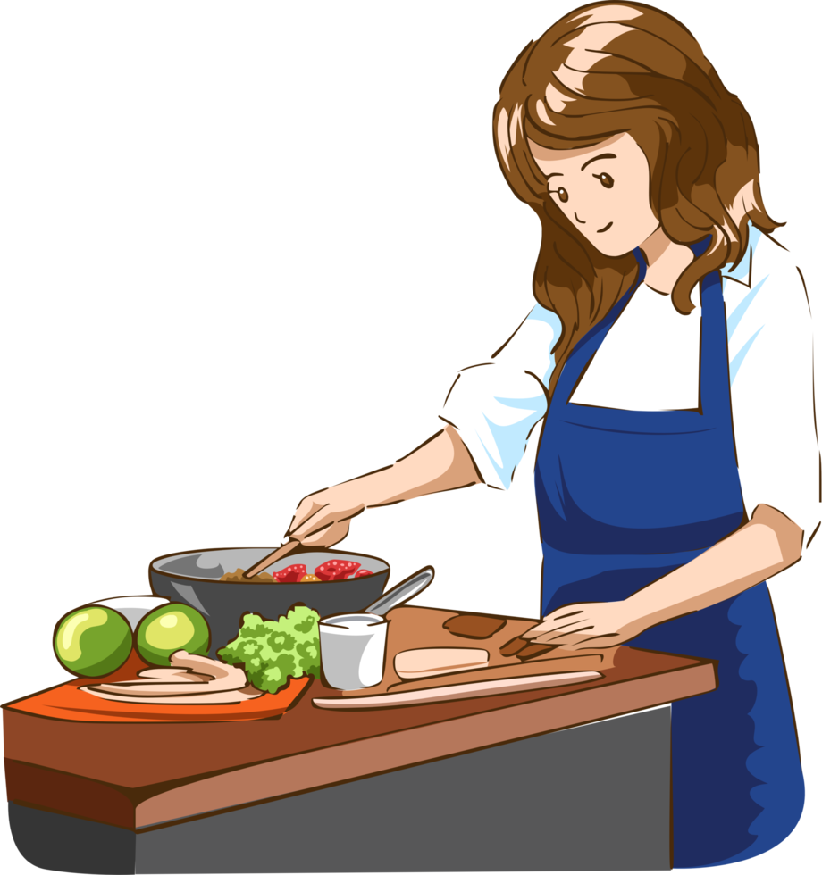 Menschen Kochen png Grafik Clip Art Design