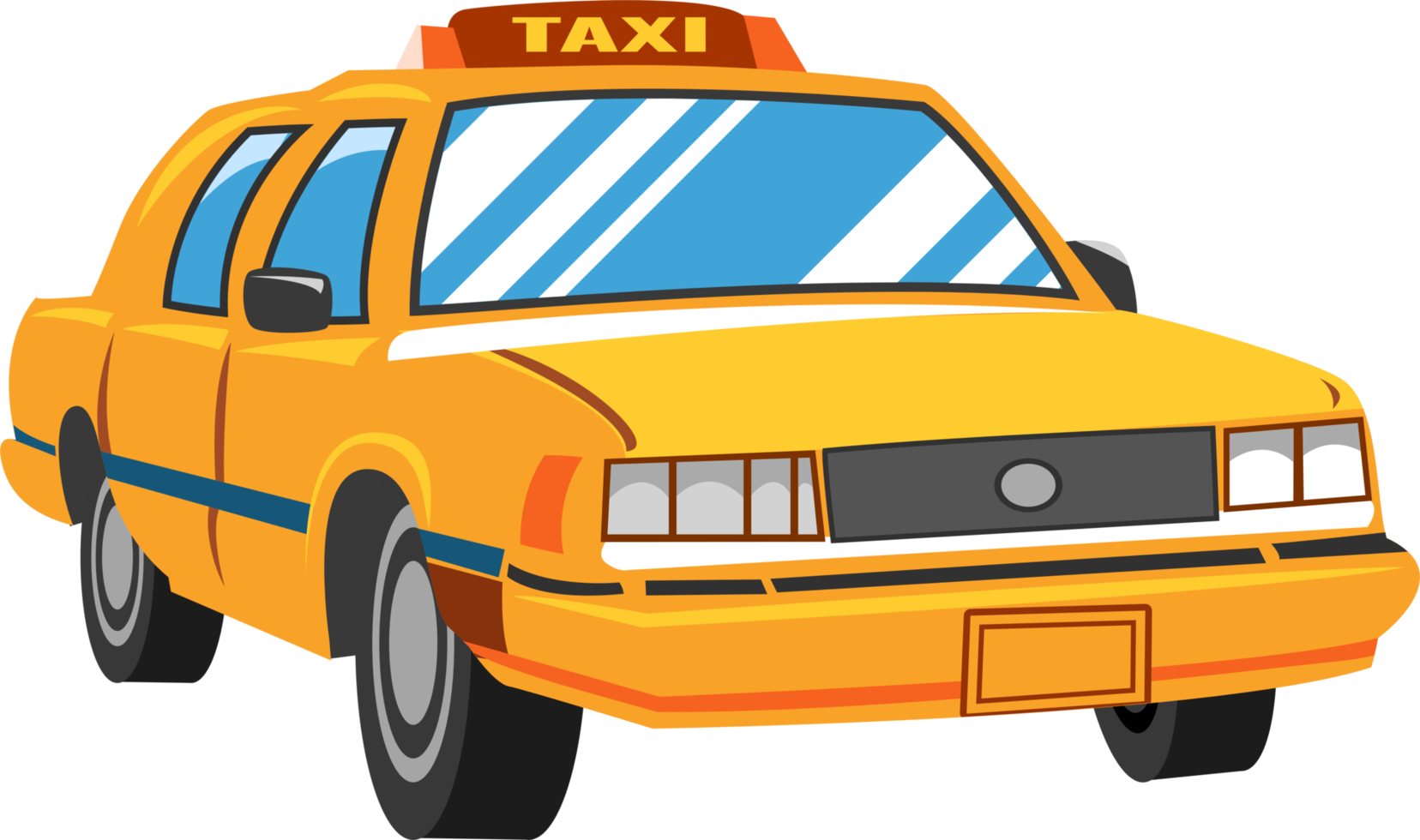 Taxi png graphic clipart design