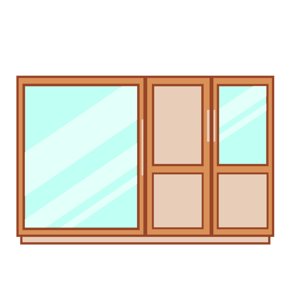 Wood Cupboard Illustration png