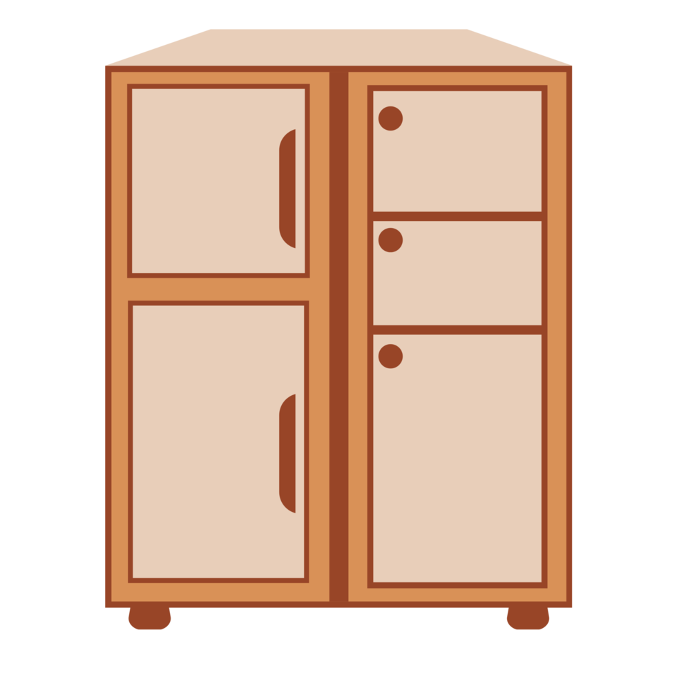 Wood Cupboard Illustration png