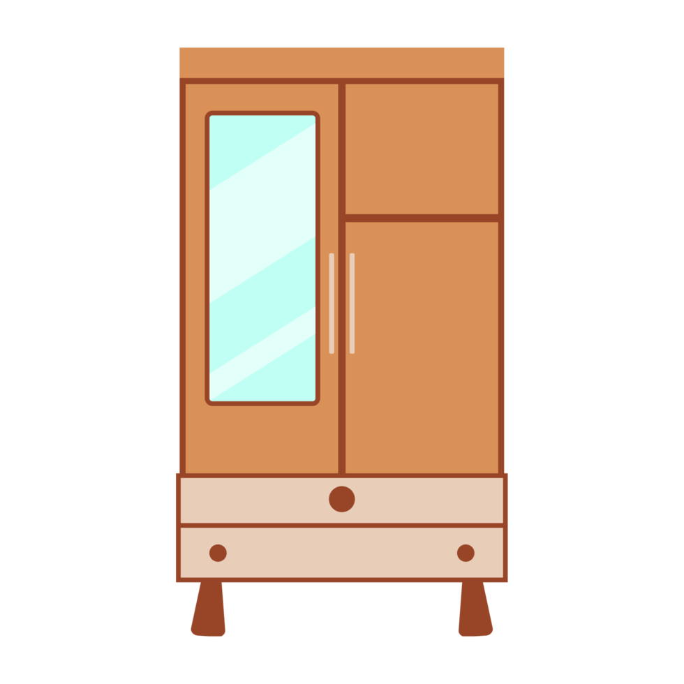 Wood Cupboard Illustration png