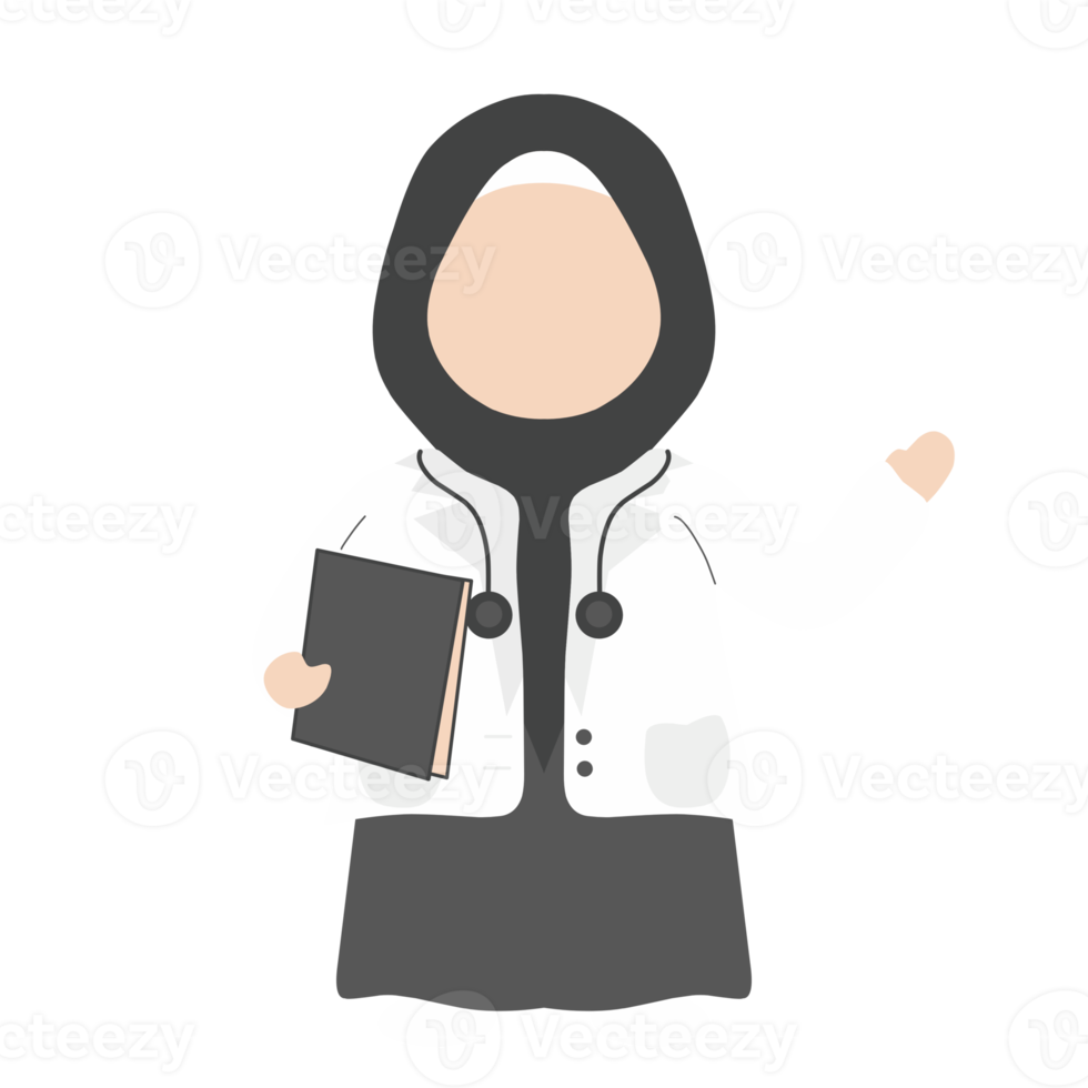 Cute Muslimah Doctor png