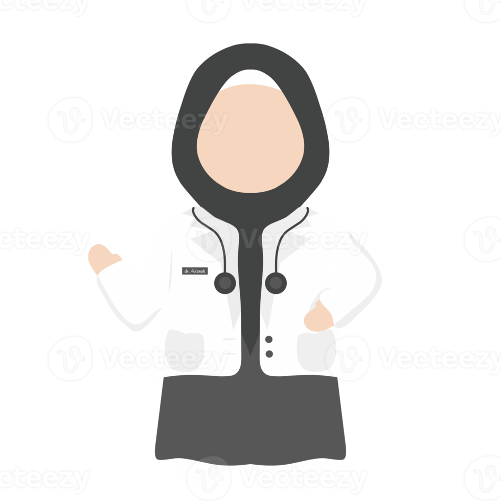 Cute Muslimah Doctor png