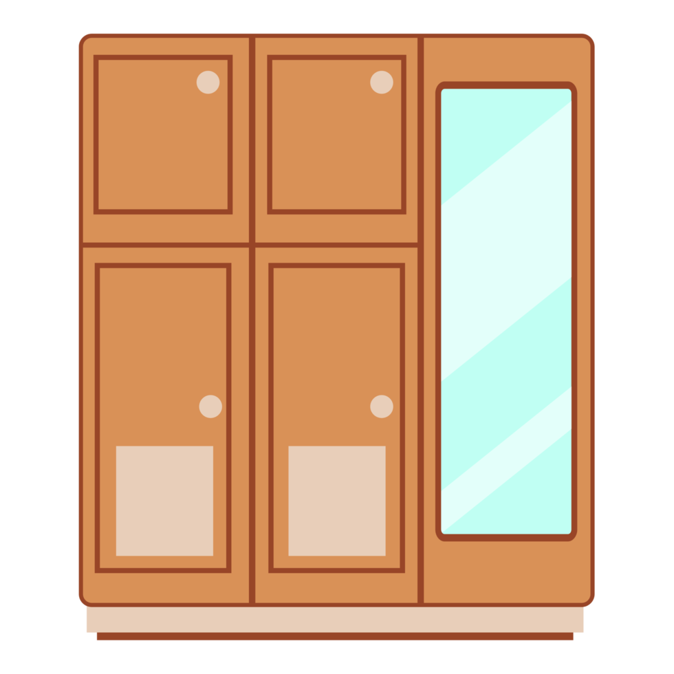 Wood Cupboard Illustration png