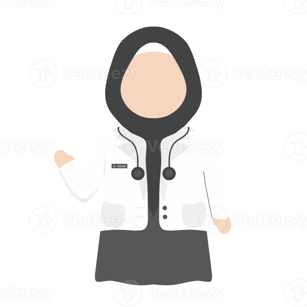 Cute Muslimah Doctor png