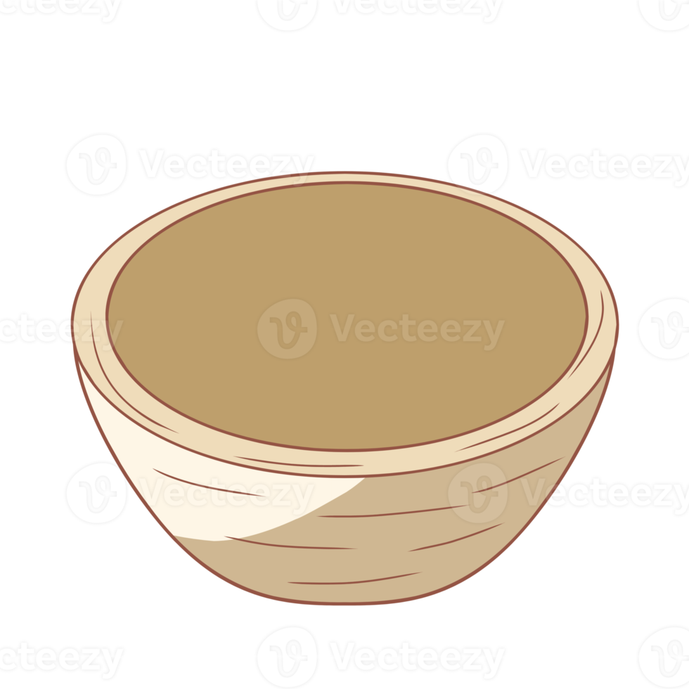 Wooden Mortar Illustration png