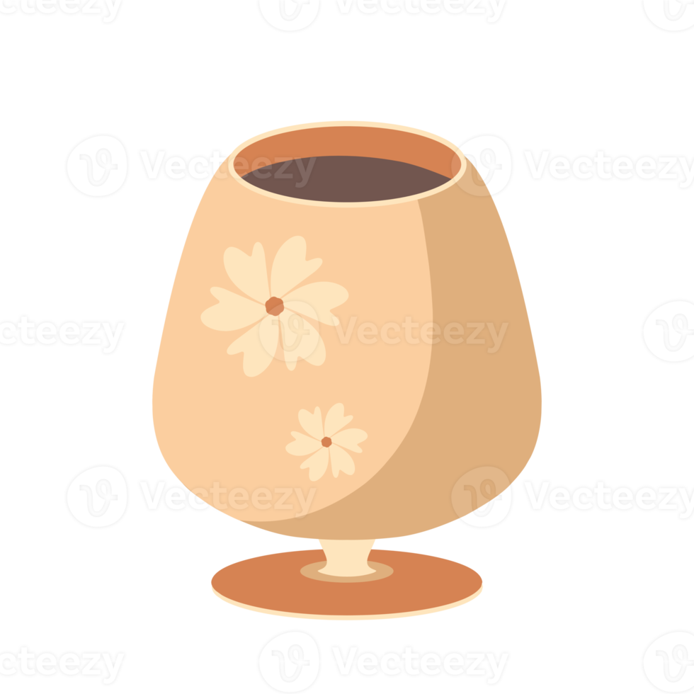 söt glas illustration png