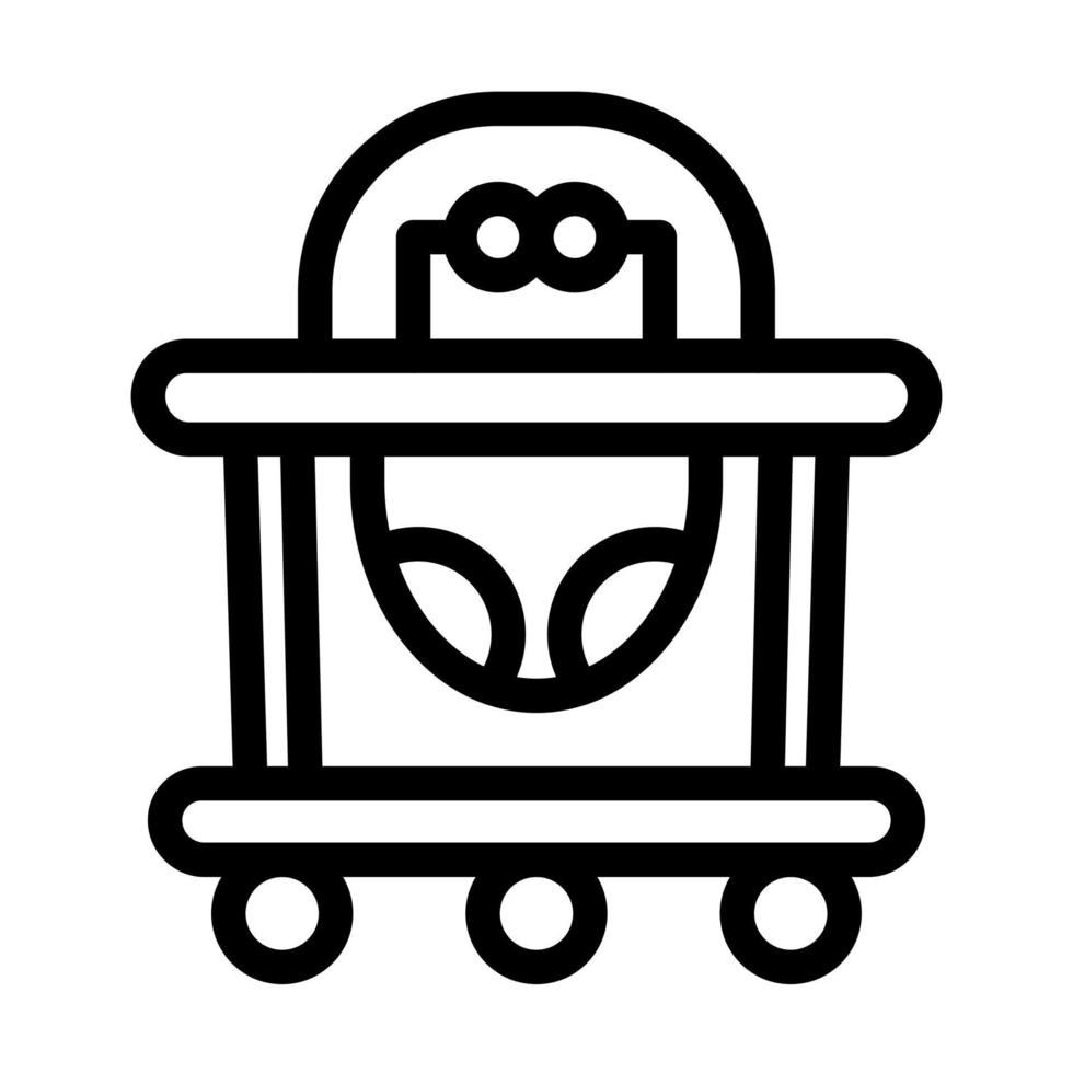 Baby Walker Icon Design vector